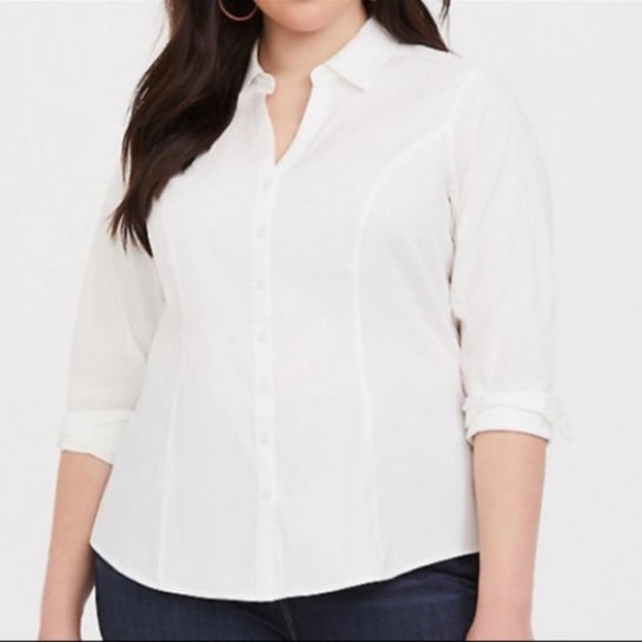 Torrid poplin button front shirt sz2x - Picture 12 of 12